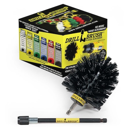 Drillbrush Outdoor - Grill - Grill Accessories - Grill Brush - Gas Grill - Electr O-K-5X-QC-DB